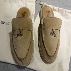 Authentic Loro Piana Beige Women loafers 7.5